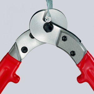 KNIPEX 95 71 445 foarfece de tăiat cabluri de sârmă și cabluri obișnuite cu învelișuri din plastic 445 mm - Img 4