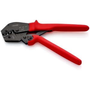 KNIPEX 97 52 23 Clește de sertizat și pentru operarea cu două mâini cu manșoane din plastic aderente brunat 250 mm - Img 3