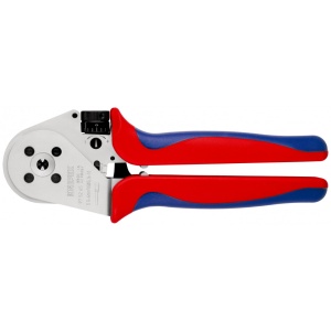KNIPEX 97 52 65 Clește de presare cu patru dornuri pentru contacte răsucite cu manşoane multicomponent cromat 230 mm