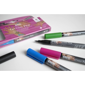 KREUL Tattoo Pen anchor, stars, butterfly Set of 4 - Img 2