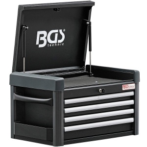 Lada pentru scule, 4 sertare + capac rabatabil + compartiment lateral - Img 1