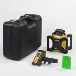 LAR 160G orizontal, vertical, nivela laser VERDE rotativ, cu receptor REC 160 RG - Img 1