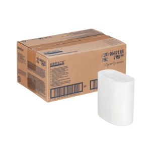 Lavete Kimberly-Clark, Kimtech Wettask DS, 1 strat, alb, 140 buc/set