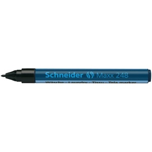 Marker permanent textile 1.0 mm Schneider 248 negru - Img 4