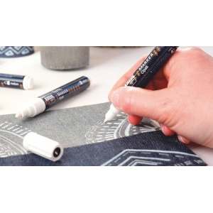 Marker textile Kreul Opak alb-negru 4/set - Img 2