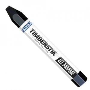 Marker vopsea solida LUMBER CRAYON 200, negru
