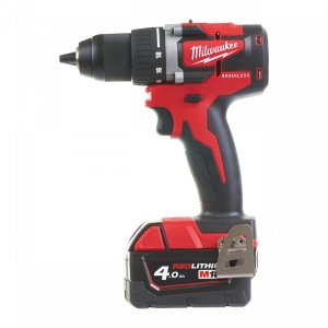 Mașină de găurit, compactă, cu motor fără perii M18™ Milwaukee M18 CBLDD-402C, alimentare Cu acumulator - echipat