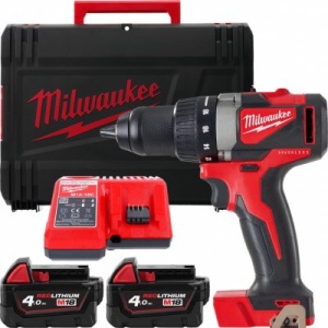 Mașină de găurit, cu motor fără perii M18™ Milwaukee M18 BLDD2-402X, alimentare cu acumulator - echipat