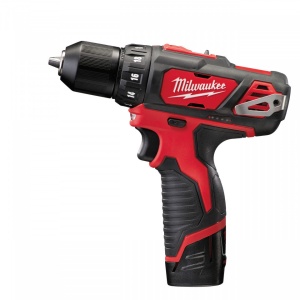 Masina de gaurit si insurubat cu acumulator Milwaukee M12 BDD-202C, cuplu 30 Nm, livrata cu acumulatori, valiza
