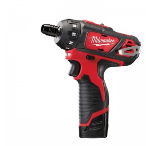 Masina de insurubat Milwaukee M12 BD-202C, cuplu 30 Nm, livrata cu acumulatori, valiza