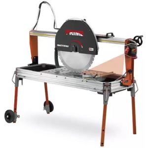 Masina de taiat caramida, materiale de constructii 61.5cm, 4.0kW, PRIME 700S cu laser si roti - Battipav-90701