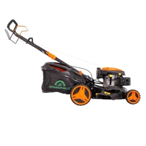 Masina de tuns gazonul cu autopropulsie Greenfield G-MTG511ARW-T8, 4. 4 cp, benzina, 173 cmᶟ, 50 cm , 7 trepte taiere, 60 l sac colector - Img 3