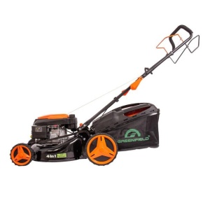 Masina de tuns gazonul pe benzina Greenfield G-MTG461ARW-T6, 3.46 cp, 146 cmᶟ, 457 mm, 7 trepte taiere, 60 l sac colector - Img 4