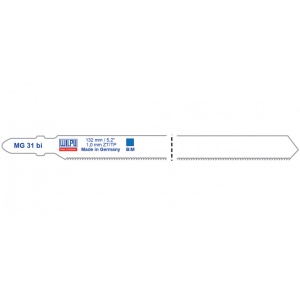 MG 31 BI Panza Bi-Metal pentru fierastrau vertical, prindere T, pentru metal / 5 bucati, DIM 132 x 9.8 x 1.0 mm