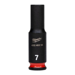 MILWAUKEE, CHEI TUBULARE DE IMPACT SHOCKWAVE™ IMPACT DUTY, 7 MM 1/4" IMPACT SOCKET DEEP - 1 PC - Img 1