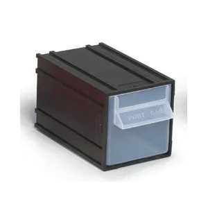 Modul plastic cu capac Port-Bag 80x140x80mm negru