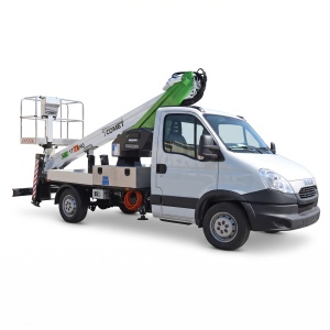 Nacela cu brat telescopic articulat montata pe autosasiu COMET Eurosfilo 17/2/12 HQ H 17m L 12m 250KG - Img 1
