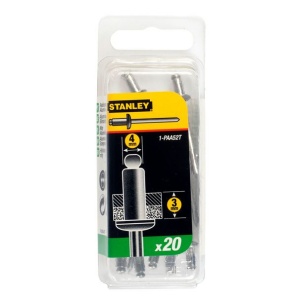 Nituri din aluminiu Stanley 1-PAA52T, 4x3 mm, pachet 20 buc