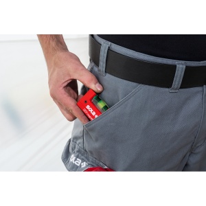 Nivela cu bula (boloboc) Sola GO! magnetic, cu clips curea, 6.8cm - Img 11