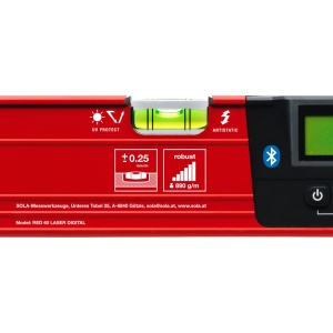 Nivela cu laser cu inclinometru electronic și Bluetooth Sola RED 60 laser digital - Img 11