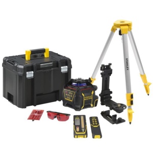 Nivela laser rotativa Stanley RL600, pentru santier, linie laser de culoare rosie, cu baterii alcaline - Img 1