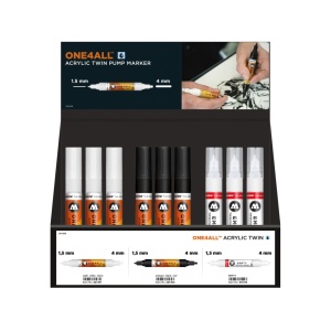 One4All Acrylic Twin Display Set