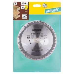 Panza pentru fierastrau circular Wolfcraft 6732000, diametru 150 mm, diametru interior disc 20 mm, latime taiere 2.4 mm, 20 dinti, seria maro. - Img 2
