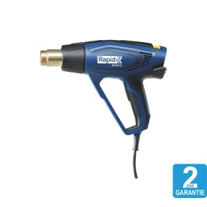 Pistol cu aer cald Rapid R2200-E, incalzitor ceramic, reglare electronica a puterii, putere 2200 W, debit 500 l min, reglare debit aer in 3 trepte, temperatura 60 C 650 C, 2 ani garantie, 5001343 - Img 2