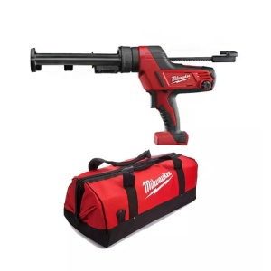 Pistol de silicon Milwaukee C18 PCG/310C-0B, tub 310 ml, livrat fara acumulator, cu geanta
