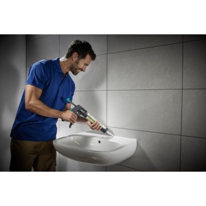 Pistol profesional pentru silicon Wolfcraft MG 600, 280 kgf - Img 8