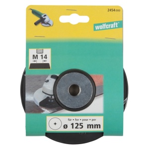 Platou de slefuire pt polizor unghiular Wolfcraft 2454000, filet M14, D 125 mm - Img 4