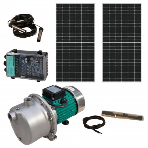 Progarden Pachet TSSGJ3.2-35-48/500 Pompa de suprafata 1", solar, 500W/48V, MPPT, 35m, 3.2mch, inox, apa curata + 2 x SP460M-72H Panou fotovoltaic - Img 2