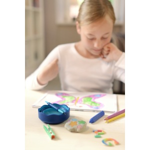 Radieră creion grip 2001 roșie/albastră Faber-Castell - Img 4