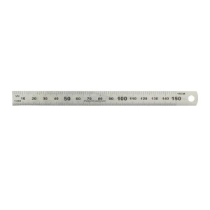 Rigla din oțel 15 cm - Img 1