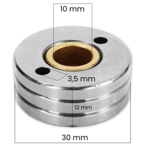 Rola antrenare pentru sarma aluminiu 0.8 - 1.0 mm cod.10029859 - Img 2