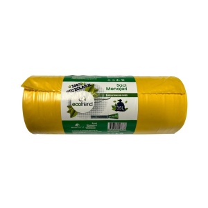 Saci menaj 35 L (50 x 70) 22 microni 15 buc/rolă LDPE - Img 5