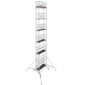 Schela mobila Stabilo S10 0,75 x 2m, aluminiu, inaltime lucru 13,4m - Img 12