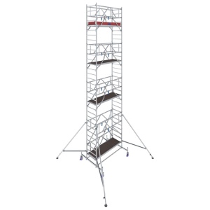Schela mobila Stabilo S10 0,75 x 2m, aluminiu, inaltime lucru 9,4m - Img 12