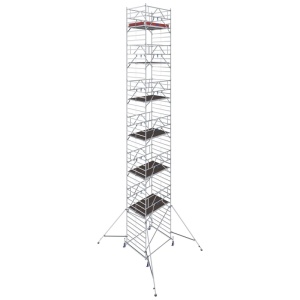 Schela mobila Stabilo S50 1,5 x 2m, aluminiu, inaltime lucru 14.4m, inaltime max. platforma 12.4m - Img 9