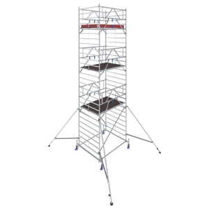 Schela mobila Stabilo S50 1,5 x 2m, aluminiu, inaltime lucru 8.4m, inaltime max. platforma 6.4m - Img 1