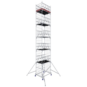 Schela Protec XXL 1,2 x 2m, aluminiu, inaltime lucru 12,3m, inaltime max. platforma 10,3m - Img 1