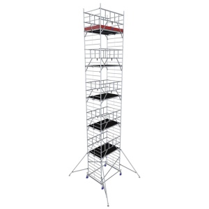 Schela Protec XXL 1,2 x 2m, aluminiu, inaltime lucru 12,3m, inaltime max. platforma 10,3m - Img 2