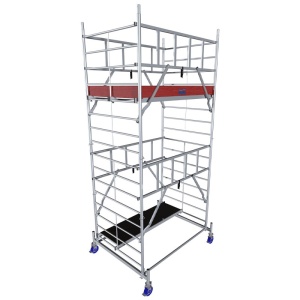Schela Protec XXL 1,2 x 2m, aluminiu, inaltime lucru 5,3m, inaltime max. platforma 3,3m - Img 2