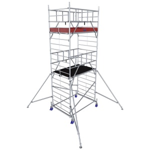 Schela Protec XXL 1,2 x 2m, aluminiu, inaltime lucru 6,3m, inaltime max. platforma 4,3m - Img 2