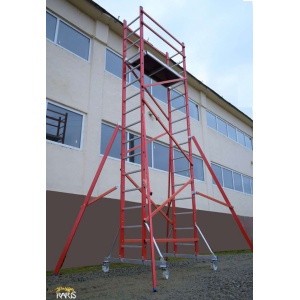 Schela RARIS electroizolanta, fibra sticla, inaltimea maxima lucru 5,8 metri, cod ESRE 5.8 si ESRE 5.7 - Img 2