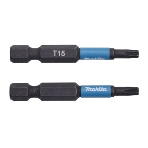Set 2 biti Makita Impact Black Hex 1/4" 50mm T15