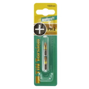 Set 2 Biti PH2 Wolfcraft 1323000, lungime 25 mm - Img 3