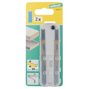 Set 2 panze pentru fierastrau pendular Wolfcraft 3541000, prindere in U, pentru lemn / plastic, adancime taiere 30 mm - Img 2