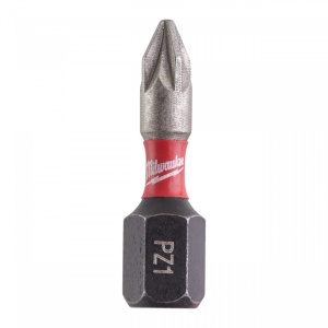 Set 25 buc cap surubelnita Pozidrive (PZ) PZ 1 x 25 mm Milwaukee SHOCKWAVE - Img 1