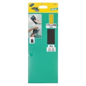 Set 4 foi abrazive Wolfcraft 8406600, pentru rigips, Gr. 120, 220, 115x280 mm - Img 2